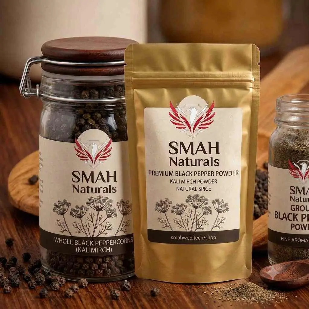 Premium Black Pepper Powder (Kali Mirch Powder) | Natural Spice